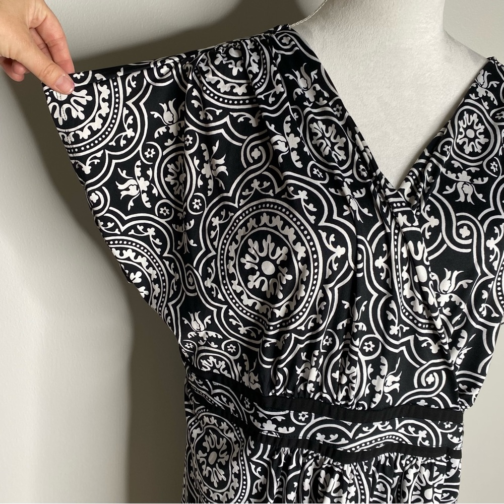 PerSeption Woman black and white stretchy dress size 1X - Picture 2 of 6